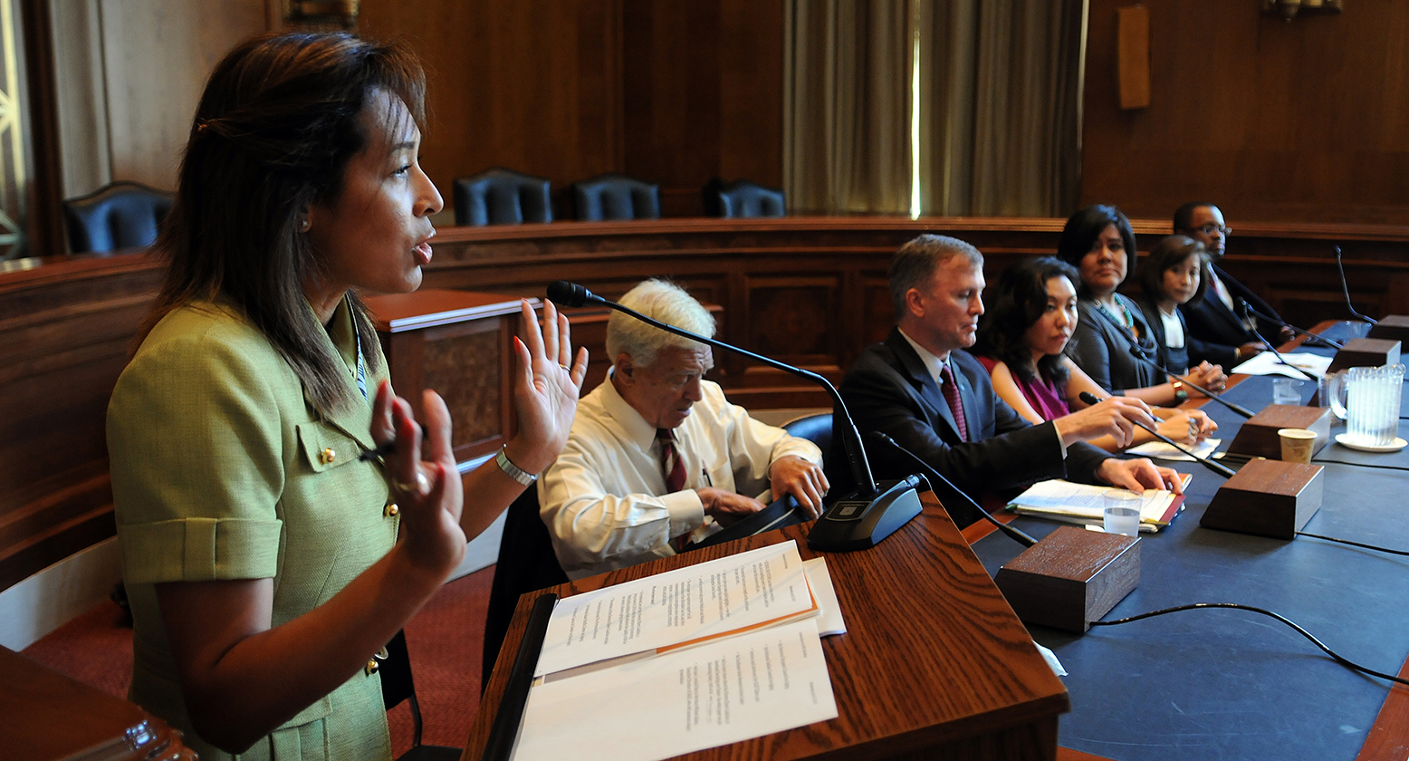 WASHINGTON, D.C., JULY 25, 2012: SAGE with the Diverse Elders Coalition hosts a Congressional briefing on Capitol Hill. (Photo by ASTRID RIECKEN For SAGE)