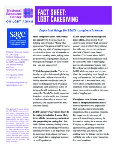 Fact Sheet: LGBTQ+ Caregiving