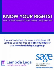Know Your Rights! LGBTQ+ Older Adults & Older Adults Living with HIV