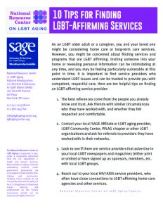 10 Tips for Finding LGBTQ+-Affirming Services