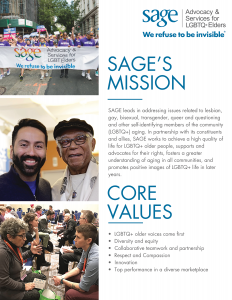 SAGE’s Mission and Core Values