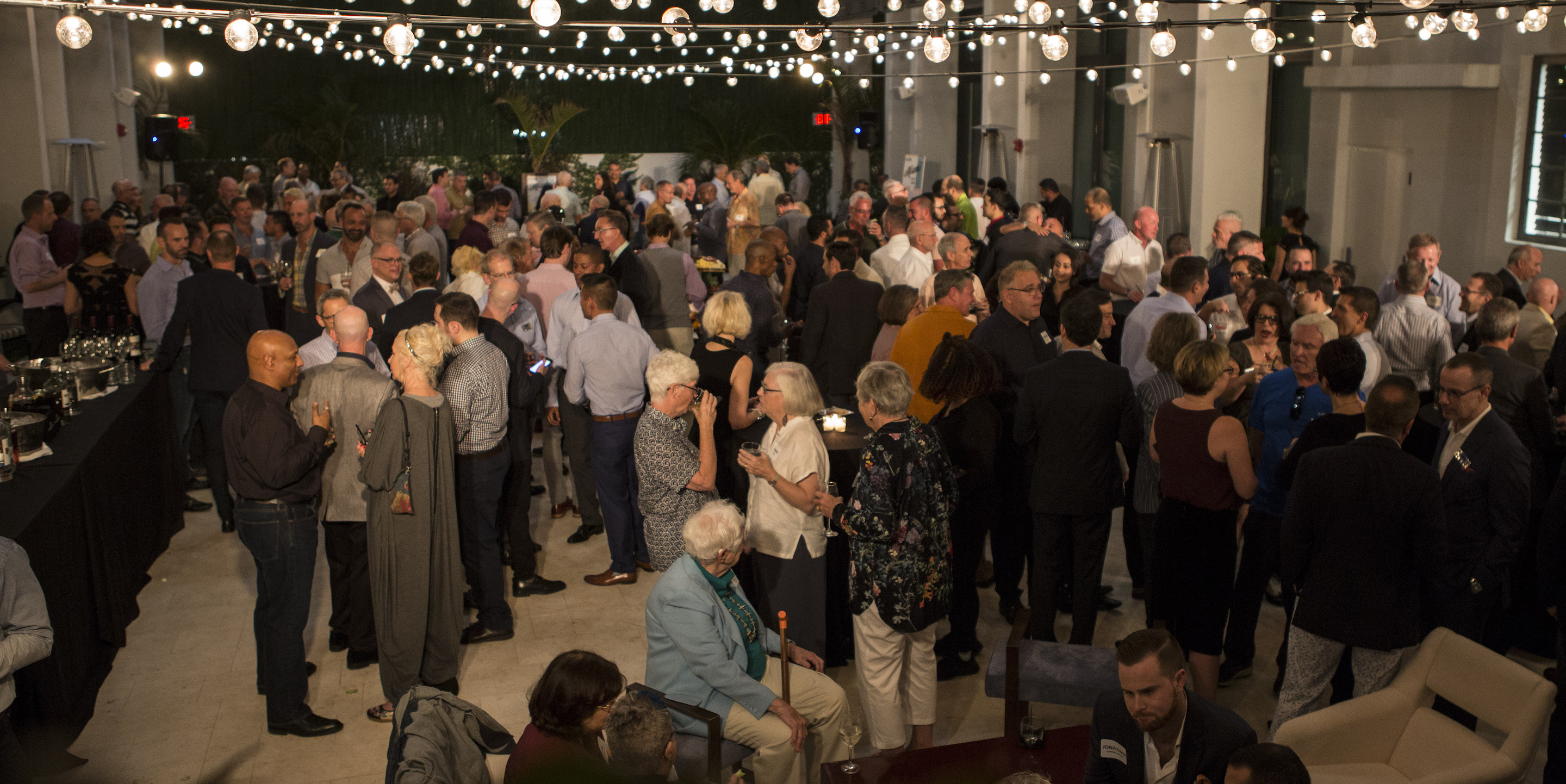 A group of SAGE supporters at a fundraiser in Miami in 2018