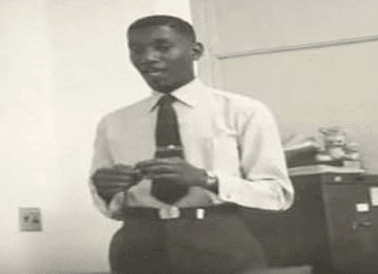 George Stewart as a young servicemember