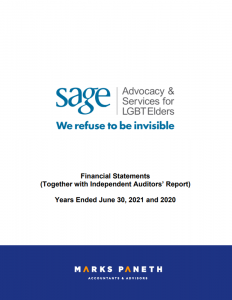 SAGE: Financial Statements 2021