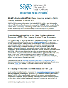 NHI Quarterly Newsletter November 2022