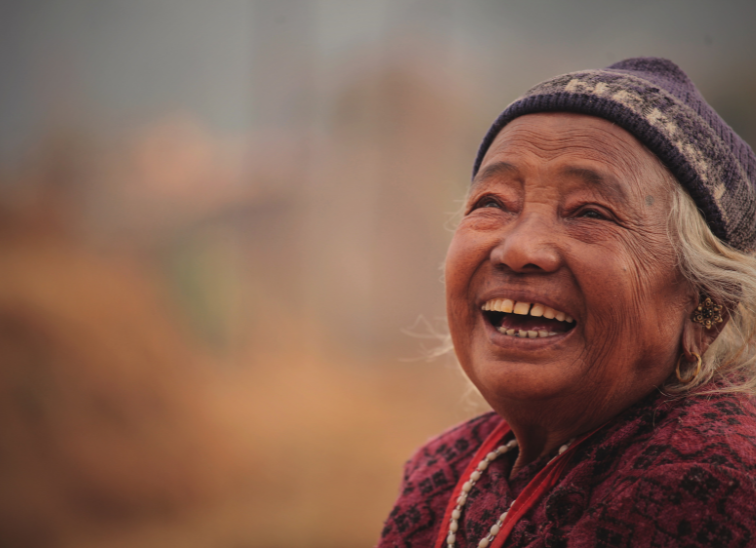 Image of older person smiling