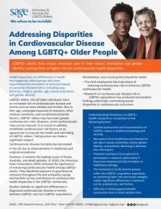 Addressing Disparities  in Cardiovascular Disease Among LGBTQ+ Older People