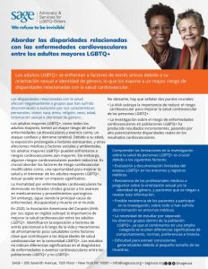 Abordar las disparidades relacionadas con las enfermedades cardiovasculares entre los adultos mayores LGBTQ+