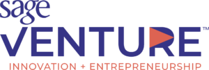 Sage Venture logo with the words "Innovation + Entrepreneurship" below in stylized font.