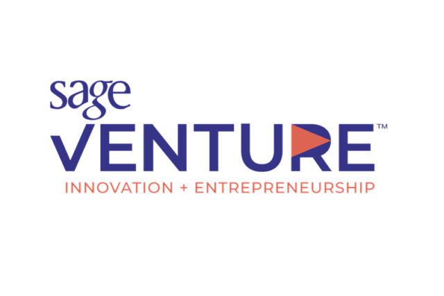 Logo of Sage Venture with the text Innovation + Entrepreneurship below.